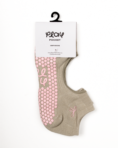 Mary Jane Grip Socks - Coquette