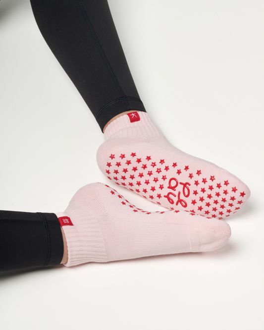 Midi Grip Socks - Pepto
